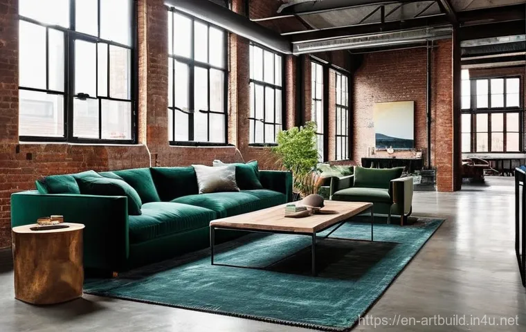 인더스트리얼 스타일 건축 - Image Prompt 1: The Modern Industrial Loft with Softened Edges**