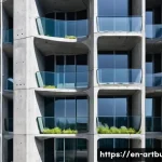 Home 15 친환경 콘크리트 개발 동향 - **Prompt 1: Carbon-Negative Cityscape**
"A stunning, futuristic cityscape at dawn, with sleek, m...